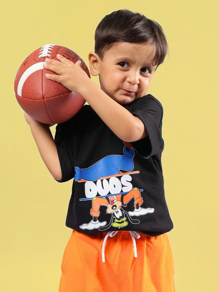 GOOFY OVERSIZED T-SHIRT FOR BOYS & GIRLS (BLACK)
