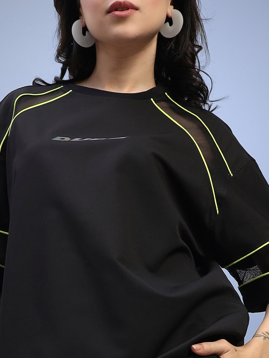 WOMEN'S SALVO REGULAR FIT T-SHIRT (BLACK)