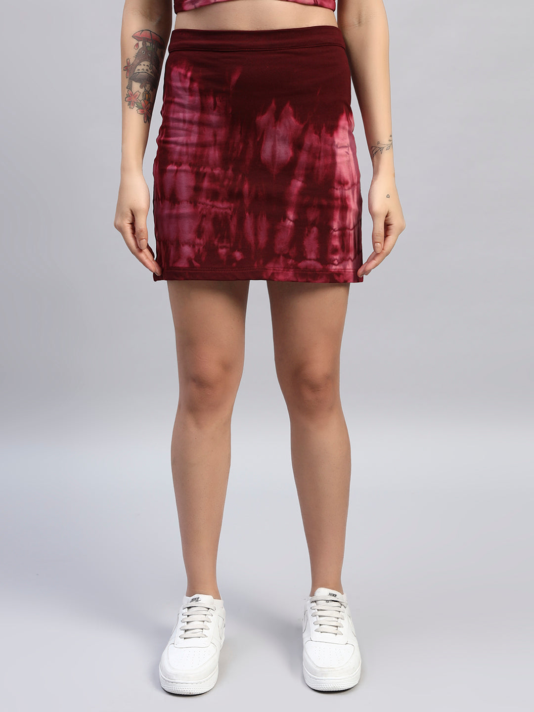 WOMEN'S LAYRA TIE-DYE CO-ORD SET (MAROON)