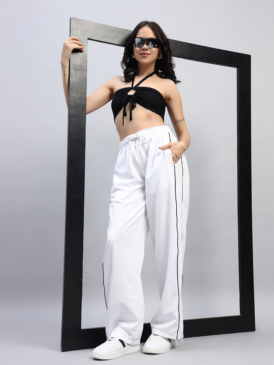 WOMEN'S RELIGHT RELAXED-FIT JOGGERS (WHITE)