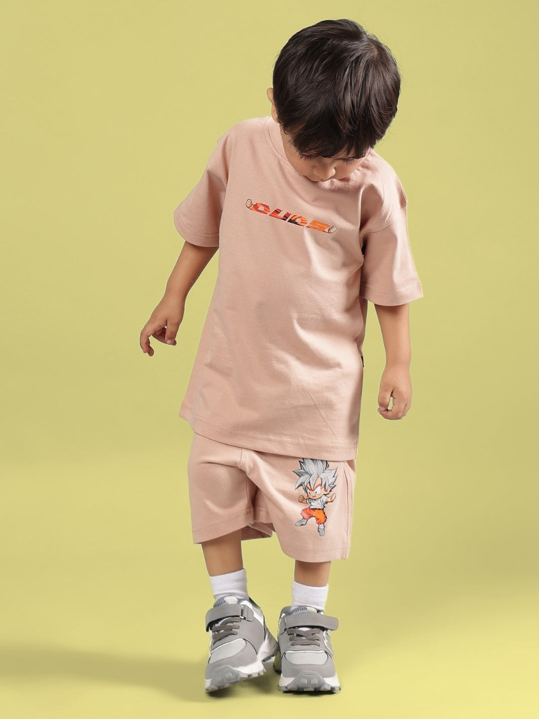 GOHAN CO-ORD FOR BOYS & GIRLS (BEIGE)