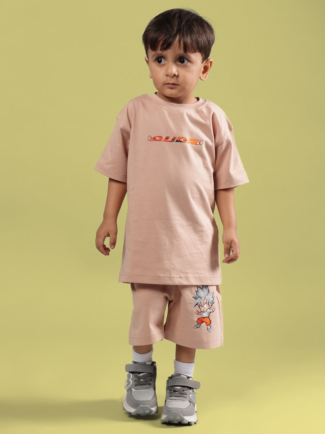 GOHAN CO-ORD FOR BOYS & GIRLS (BEIGE)