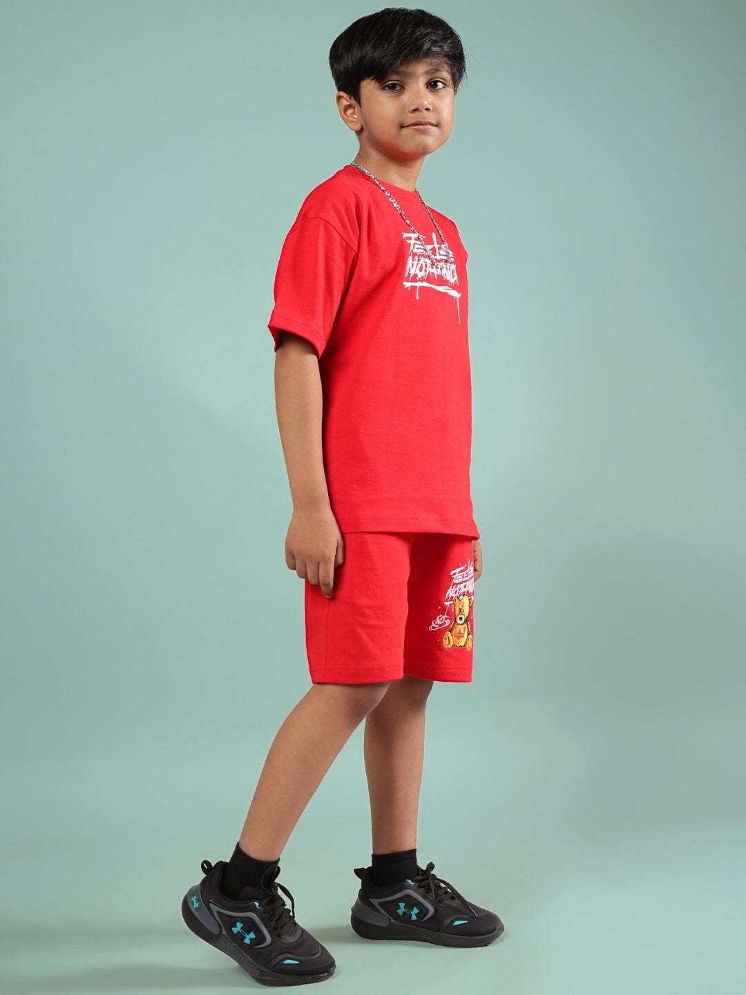 FEELS NOTHING CO-ORD FOR BOYS & GIRLS (RED)