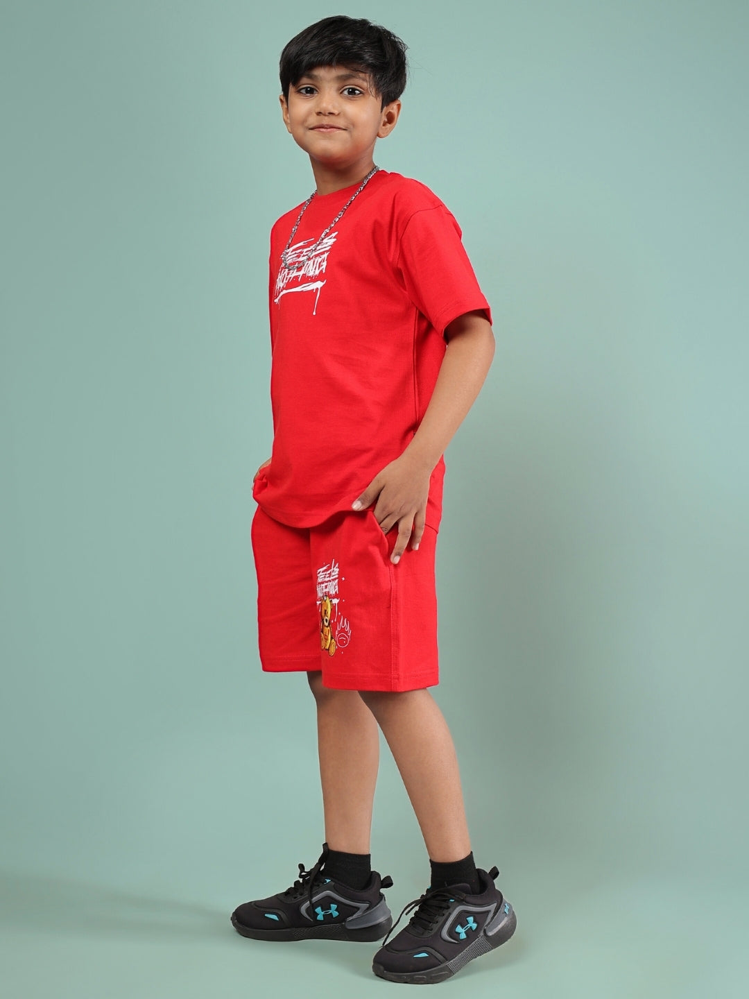 FEELS NOTHING CO-ORD FOR BOYS & GIRLS (RED)
