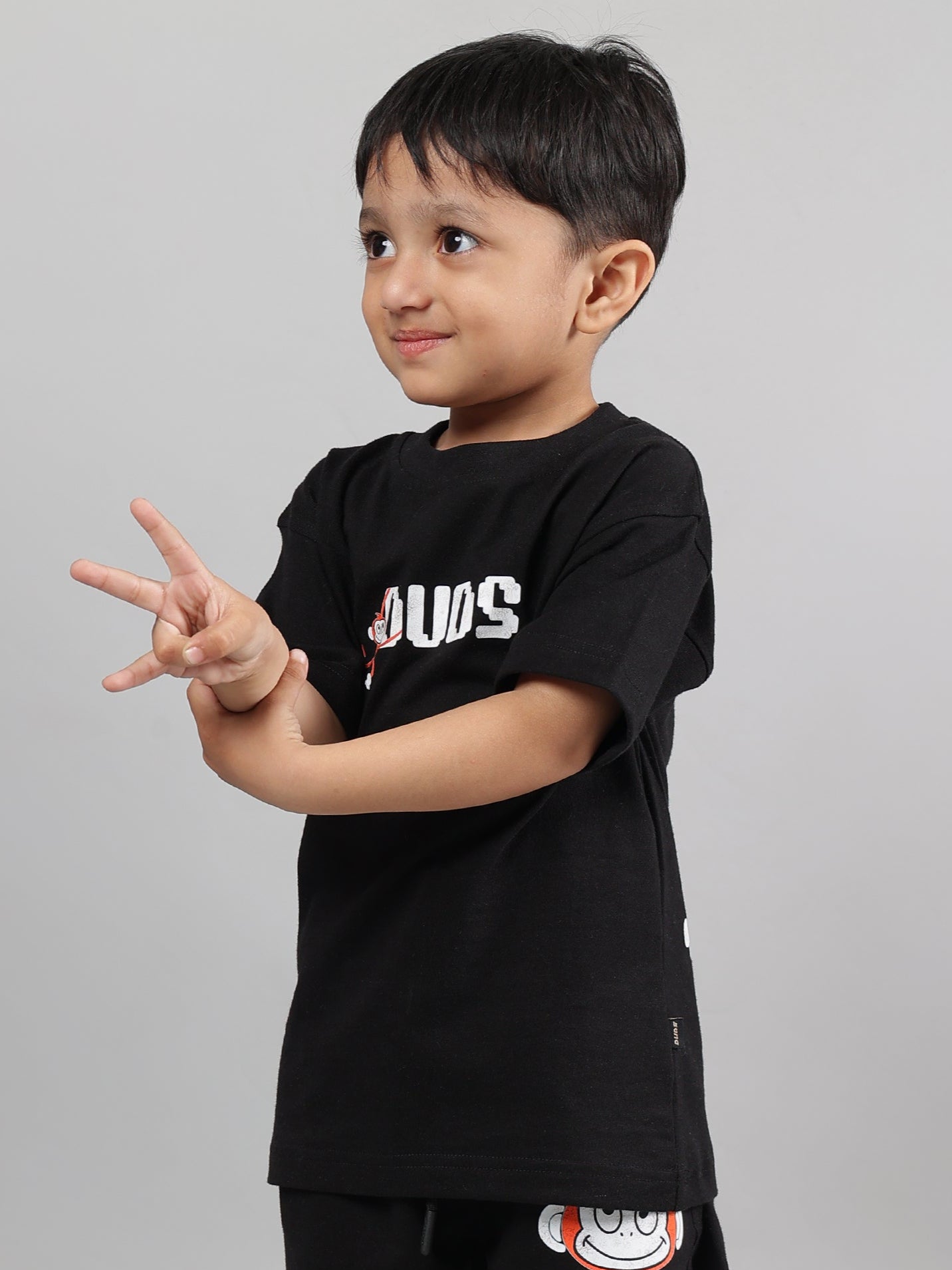 BINGO T-SHIRT FOR BOYS & GIRLS (BLACK)