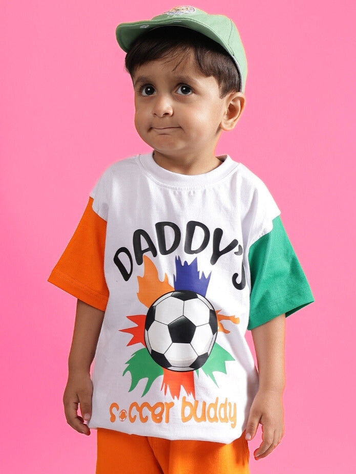 BUDDY OVERSIZED T-SHIRT FOR BOYS & GIRLS (WHITE)