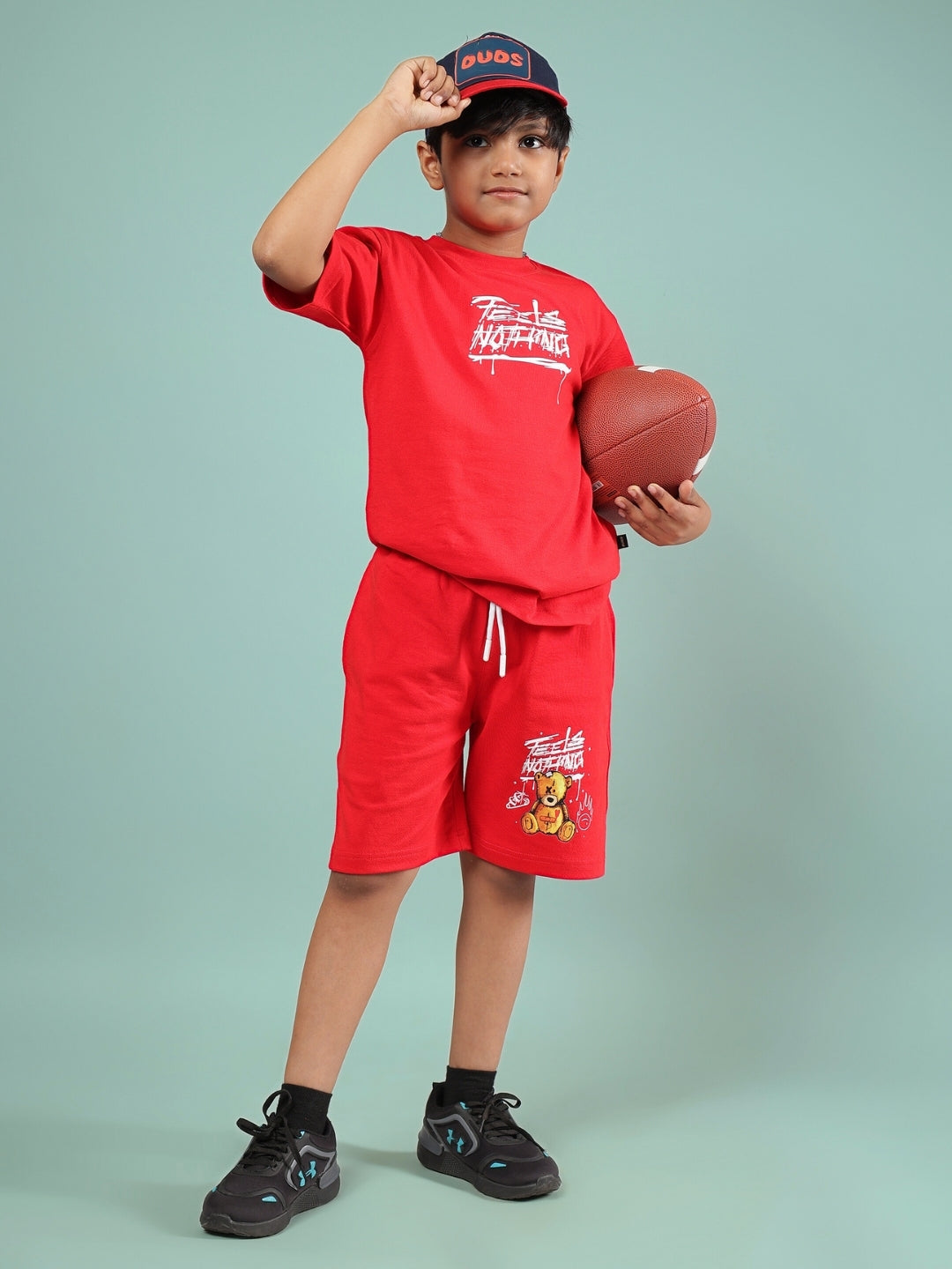FEELS NOTHING T-SHIRT FOR BOYS & GIRLS (RED)