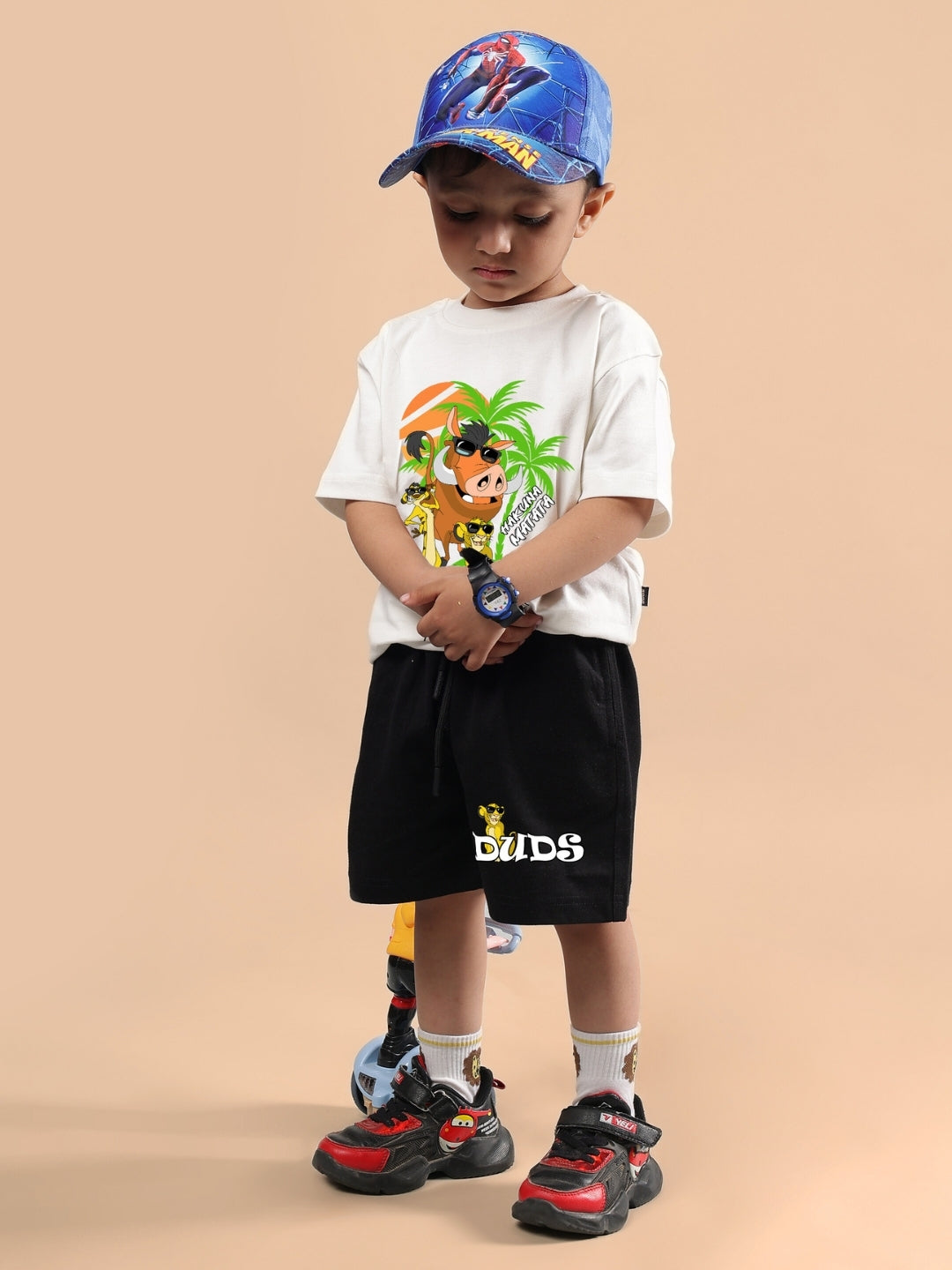 HAKUNA MATATA OVERSIZED T-SHIRT FOR BOYS & GIRLS (OFF WHITE)
