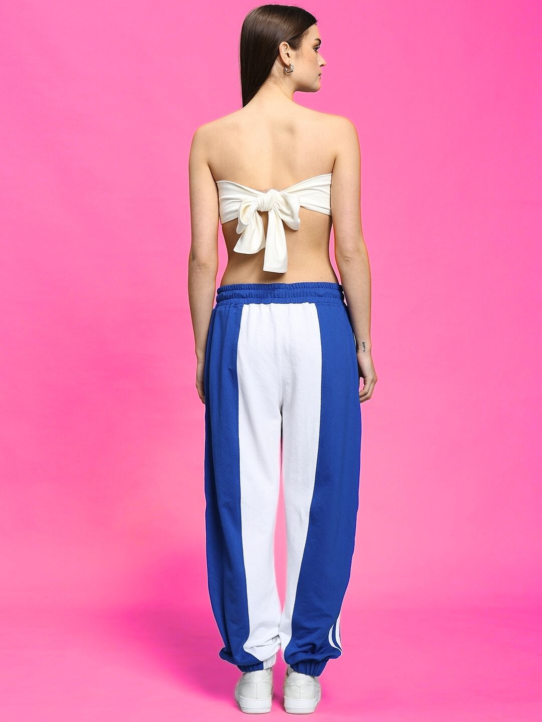 WOMEN'S AZORA CO-ORD SET (BLUE-WHITE)