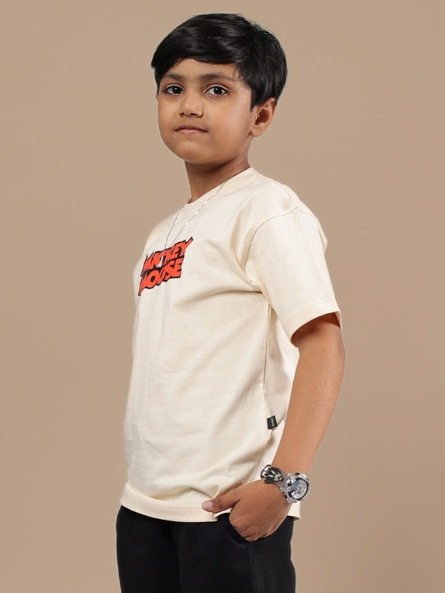 DUDS MOUSE T-SHIRT FOR BOYS & GIRLS (OFF WHITE)
