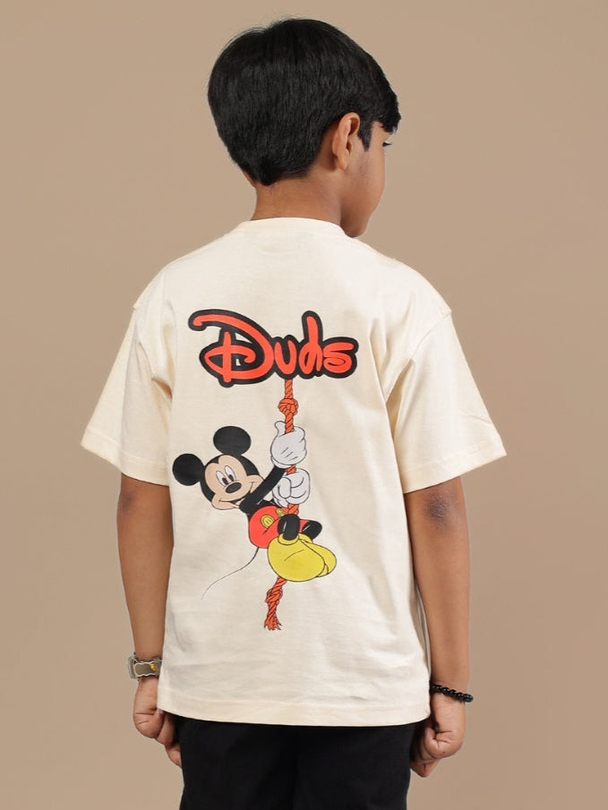 DUDS MOUSE T-SHIRT FOR BOYS & GIRLS (OFF WHITE)