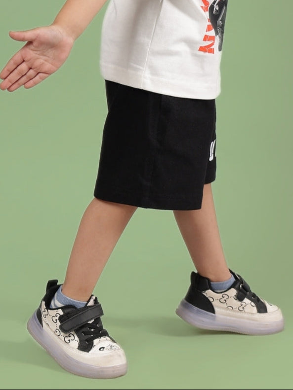 ROBIN SHORTS FOR BOYS & GIRLS (BLACK)