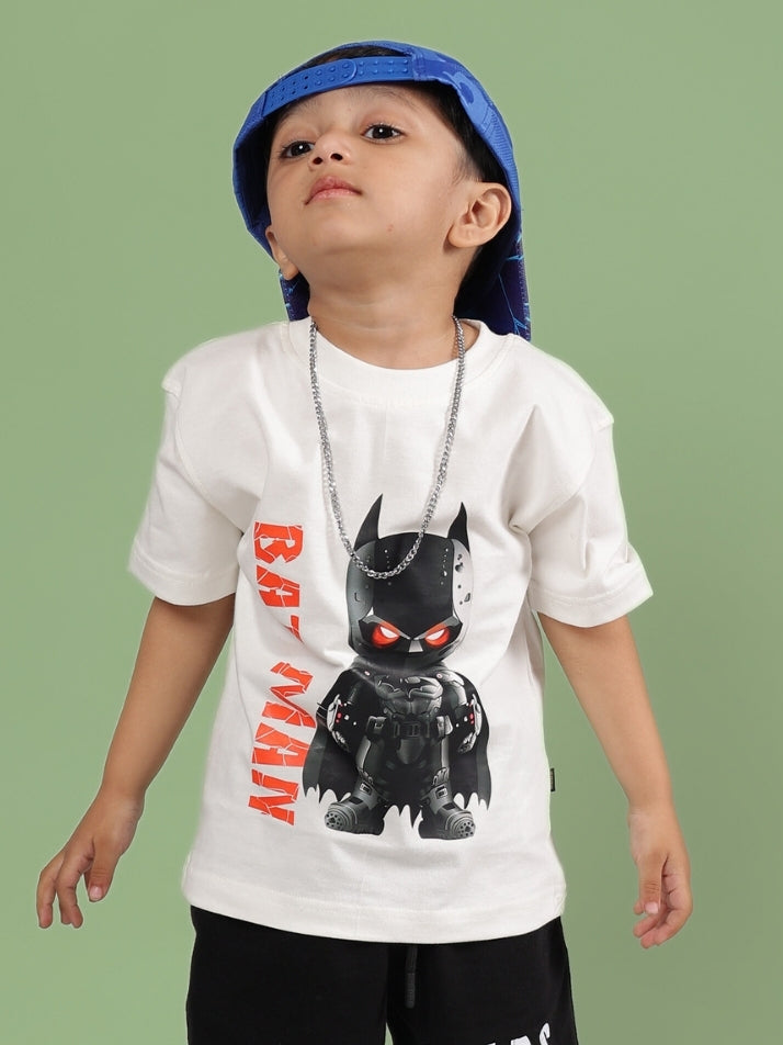 ROBIN T-SHIRT FOR BOYS & GIRLS (OFF WHITE)