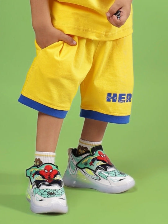 SUPER HERO SHORTS FOR BOYS & GIRLS (YELLOW)