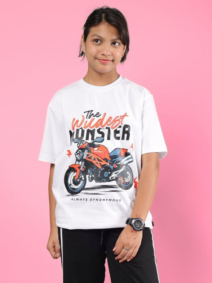 GIXXER T-SHIRT FOR BOYS & GIRLS (WHITE)