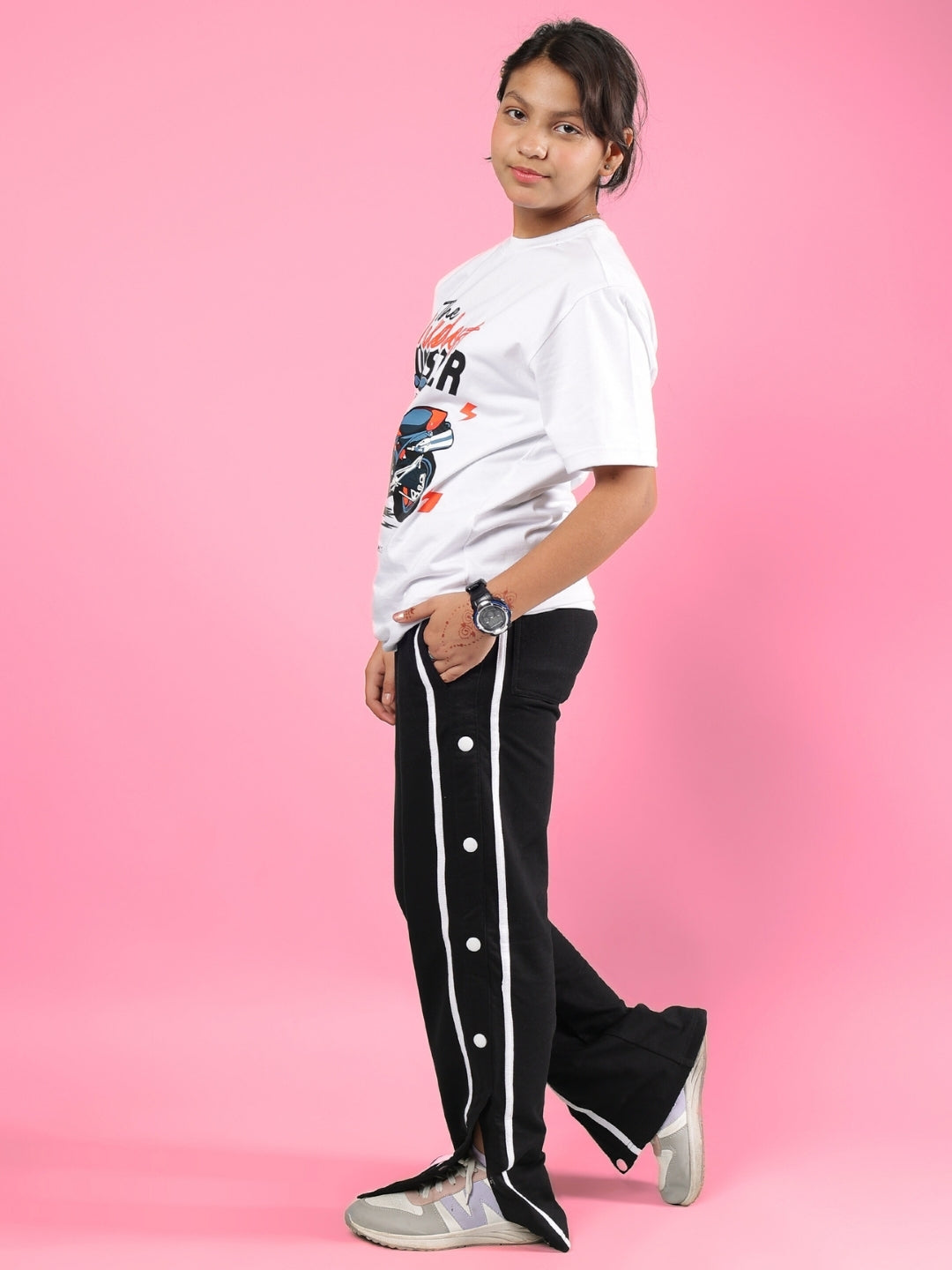 GIXXER CO-ORD FOR BOYS & GIRLS (WHITE-BLACK)
