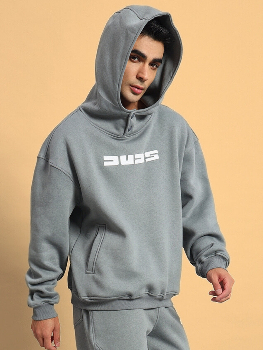 SHOOTER FLEECE HOODIE (GREY)
