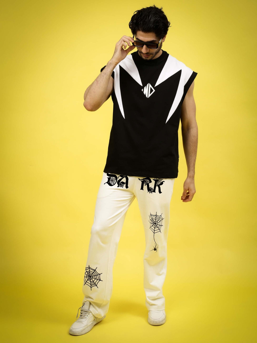 DARK WEB RELAXED JOGGER (OFF-WHITE)
