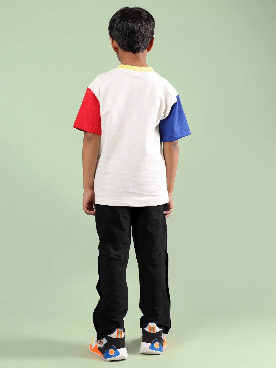 ADONIS CO-ORD FOR BOYS & GIRLS (OFF WHITE-BLACK)