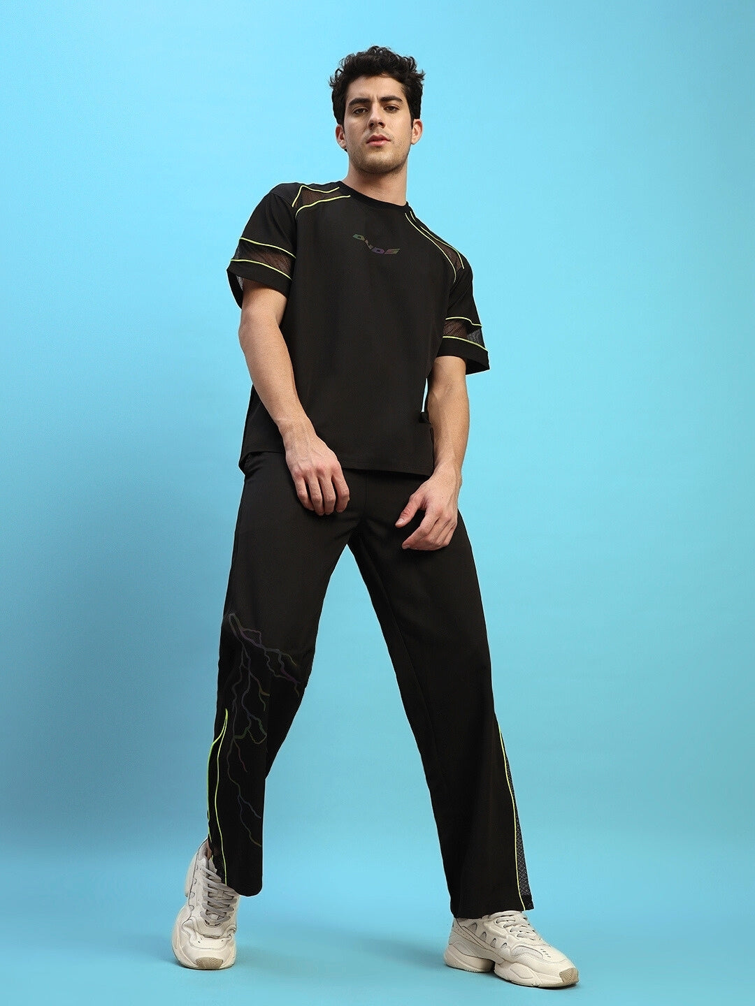 SALVO REFLECTOR CO-ORD SET (BLACK)