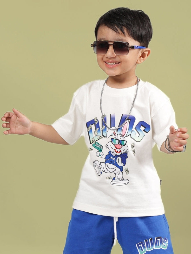 BUMBLE T-SHIRT FOR BOYS & GIRLS (OFF WHITE)