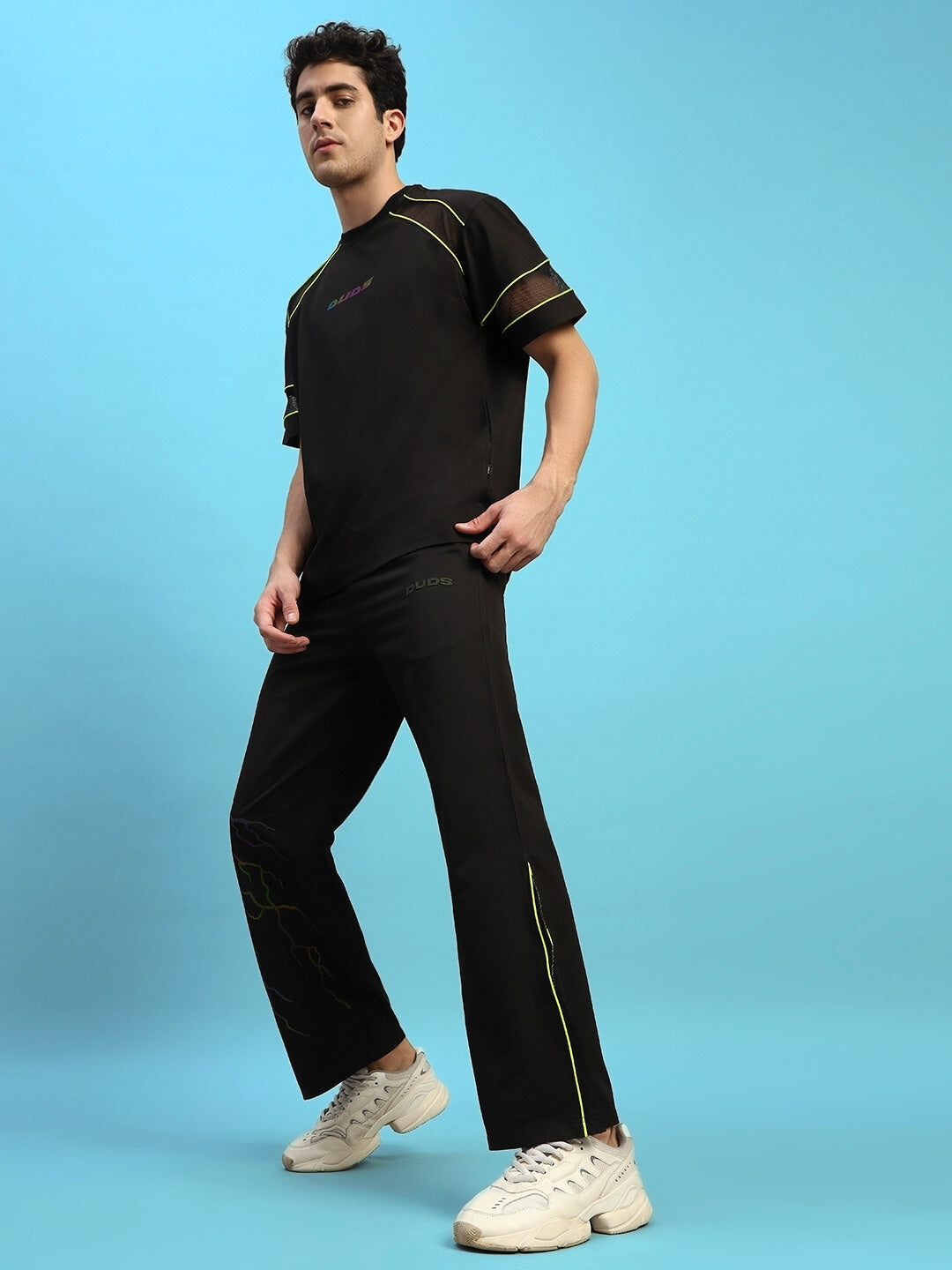 SALVO REFLECTOR CO-ORD SET (BLACK)