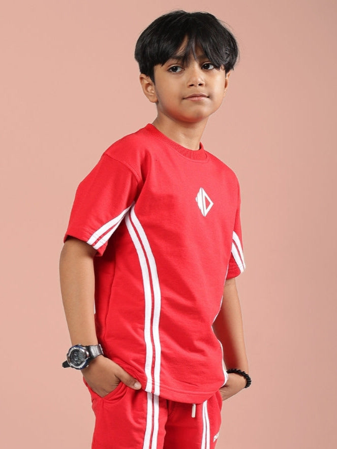 OUTLOOK T-SHIRT FOR BOYS & GIRLS (RED)