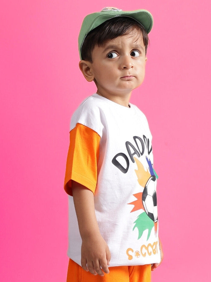 BUDDY OVERSIZED T-SHIRT FOR BOYS & GIRLS (WHITE)