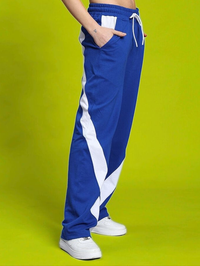 WOMEN'S CELESTINE COOL RELAXED FIT JOGGER (BLUE-WHITE)