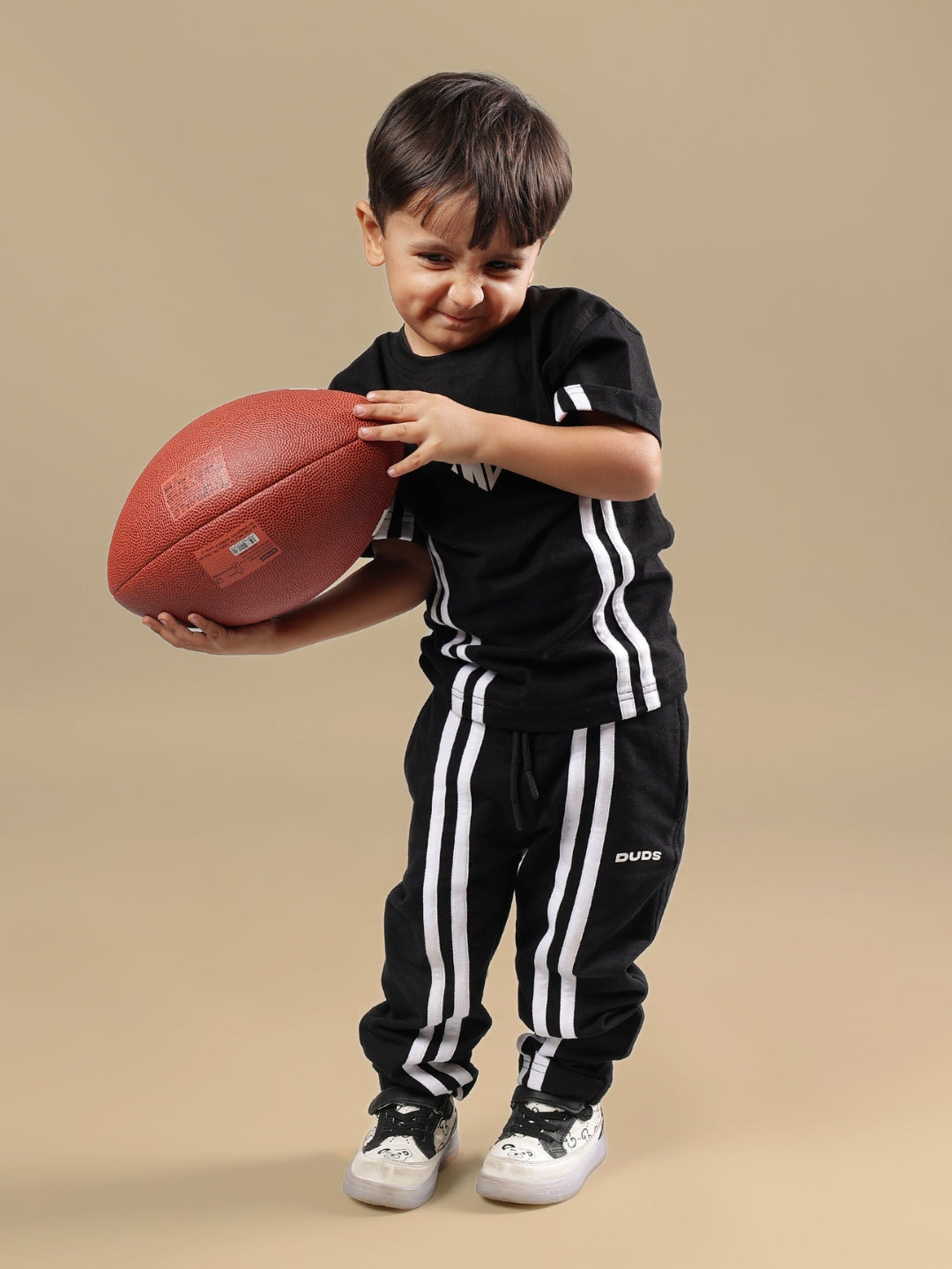 OUTLOOK SUMMER CO-ORD SET FOR BOYS & GIRLS (BLACK)