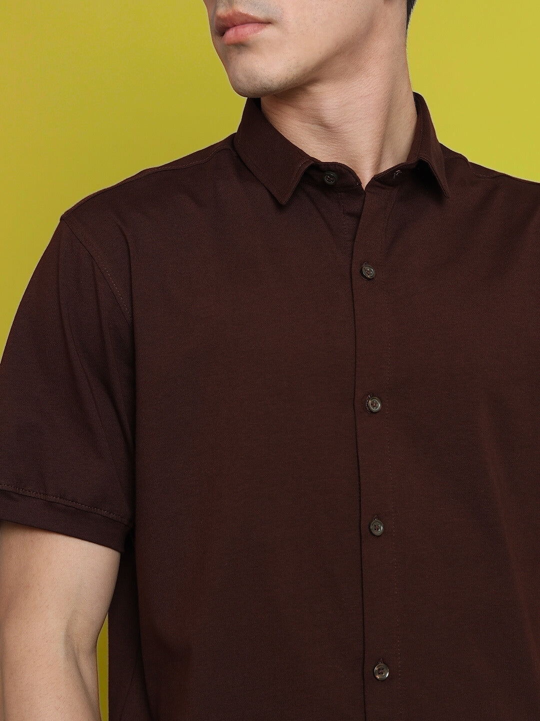 NOIR COFFEE BROWN SHIRT