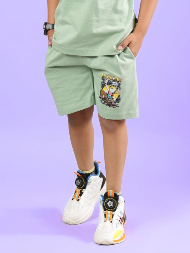 DUCK TALES SHORTS FOR BOYS & GIRLS (NYANZA GREEN)