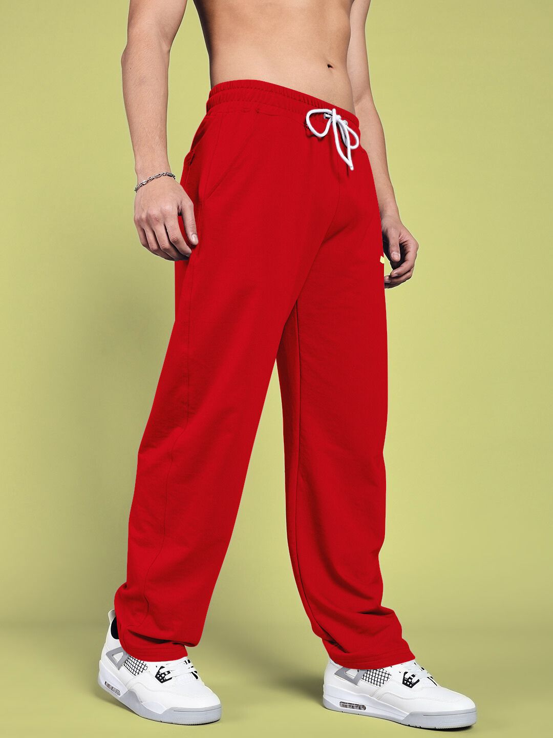 VANILLA RELAXED-FIT JOGGERS (RED)