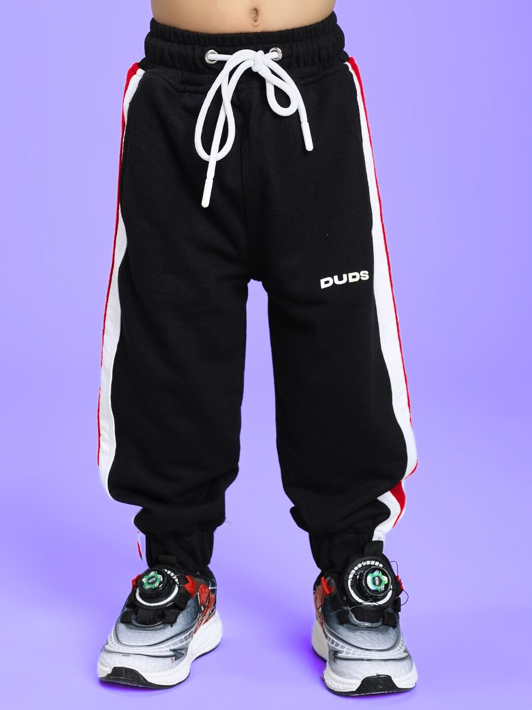 EMIRATI JOGGER FOR BOYS AND GIRLS BLACK BLACK RED