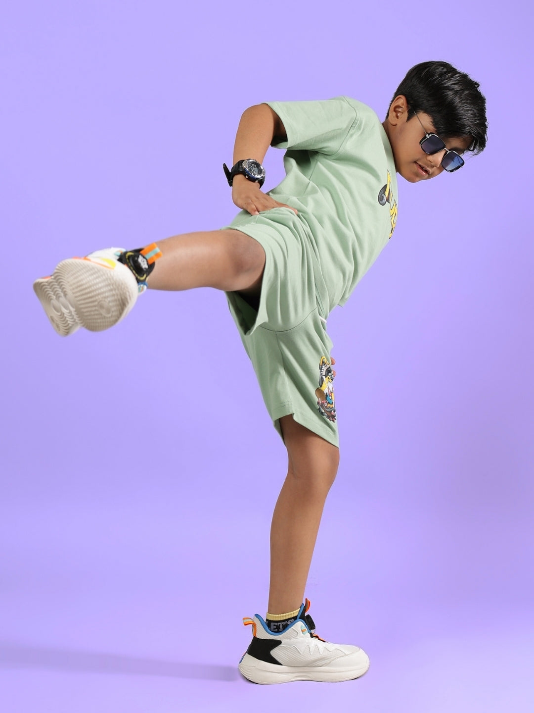 DUCK TALES CO-ORD FOR BOYS & GIRLS (NYANZA GREEN)