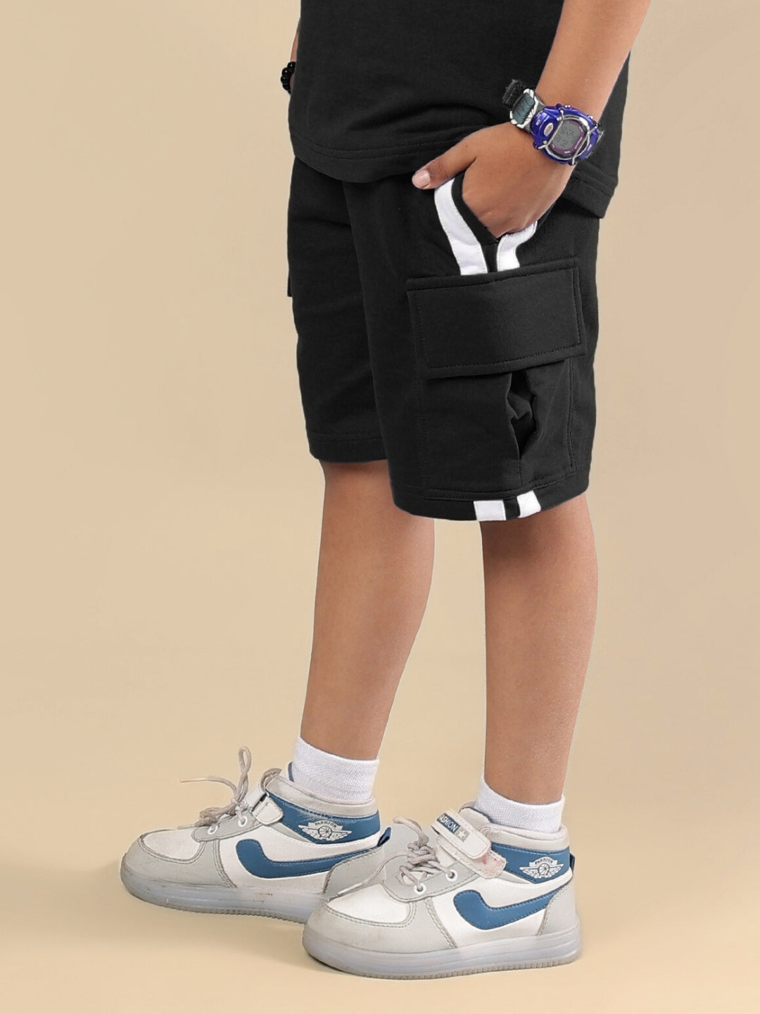 SCOTIA SHORTS FOR BOYS & GIRLS (BLACK)