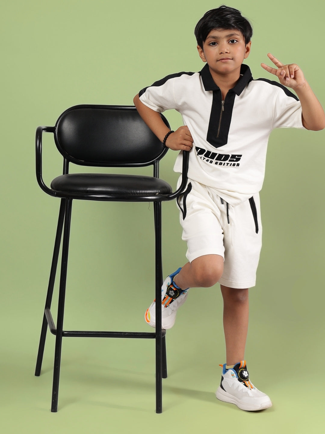 SPLINTER SUMMER CO-ORD FOR BOYS & GIRLS (OFF WHITE)