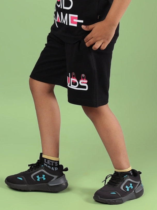 SQUID GAME SHORTS FOR BOYS & GIRLS (BLACK)