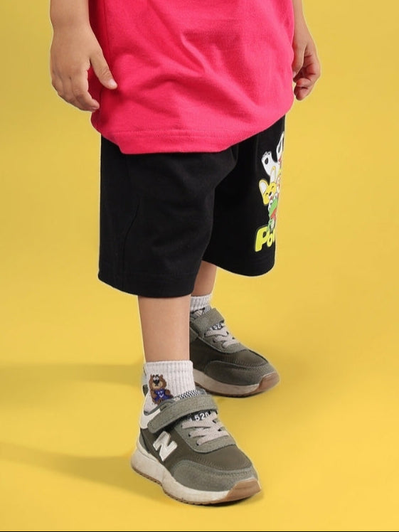 PORORO SHORTS FOR BOYS & GIRLS (BLACK)