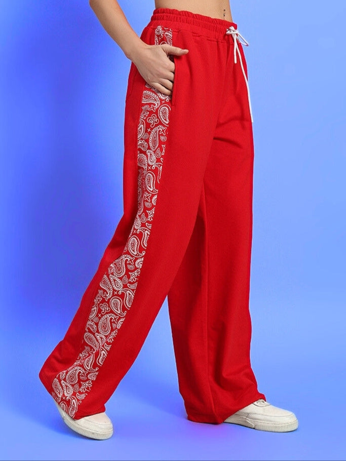 WOMEN'S WALTZ RELAXED FIT JOGGERS (RED)