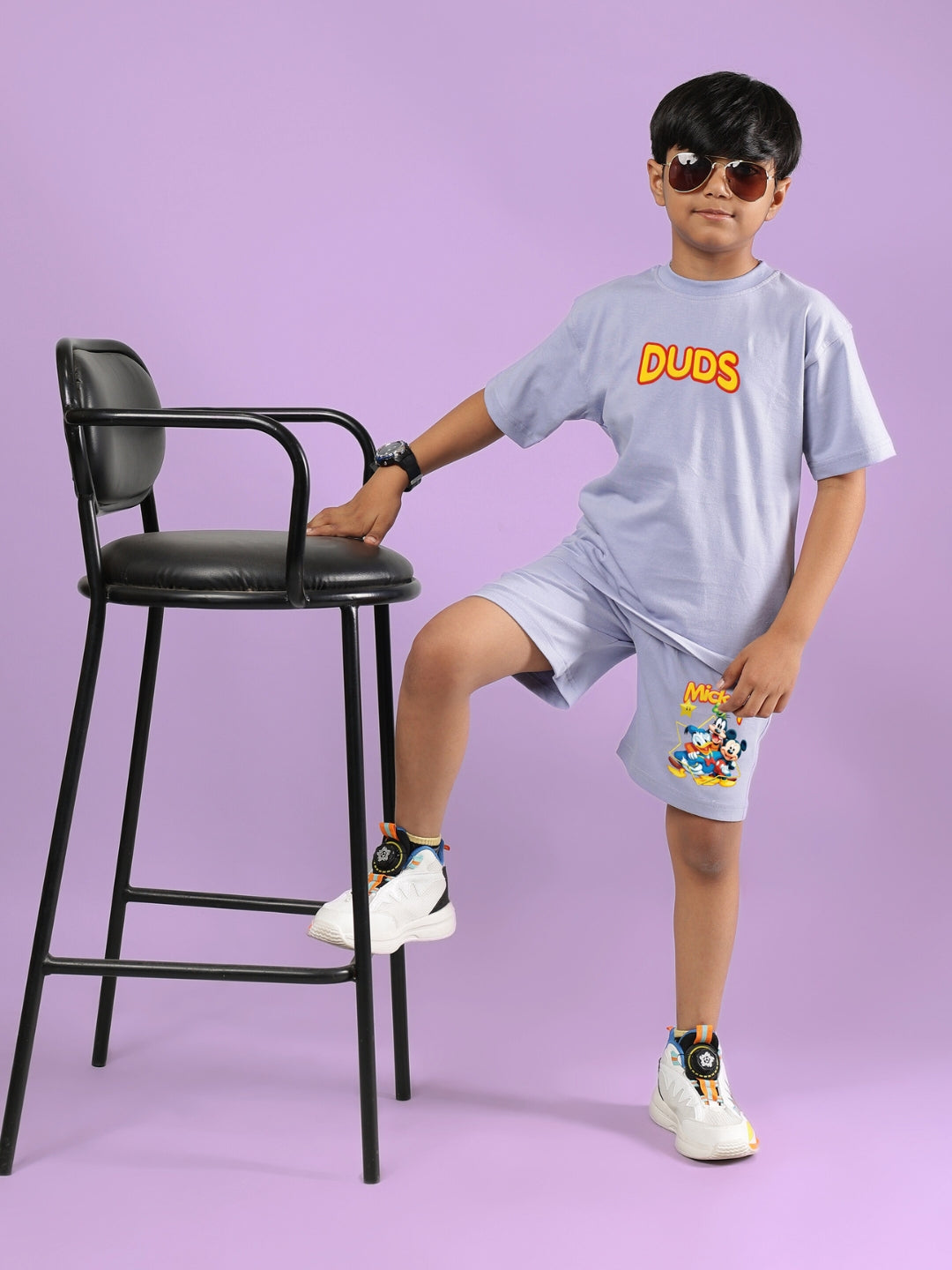 MICKEY DINGO SHORTS FOR BOYS & GIRLS (LAVENDER)