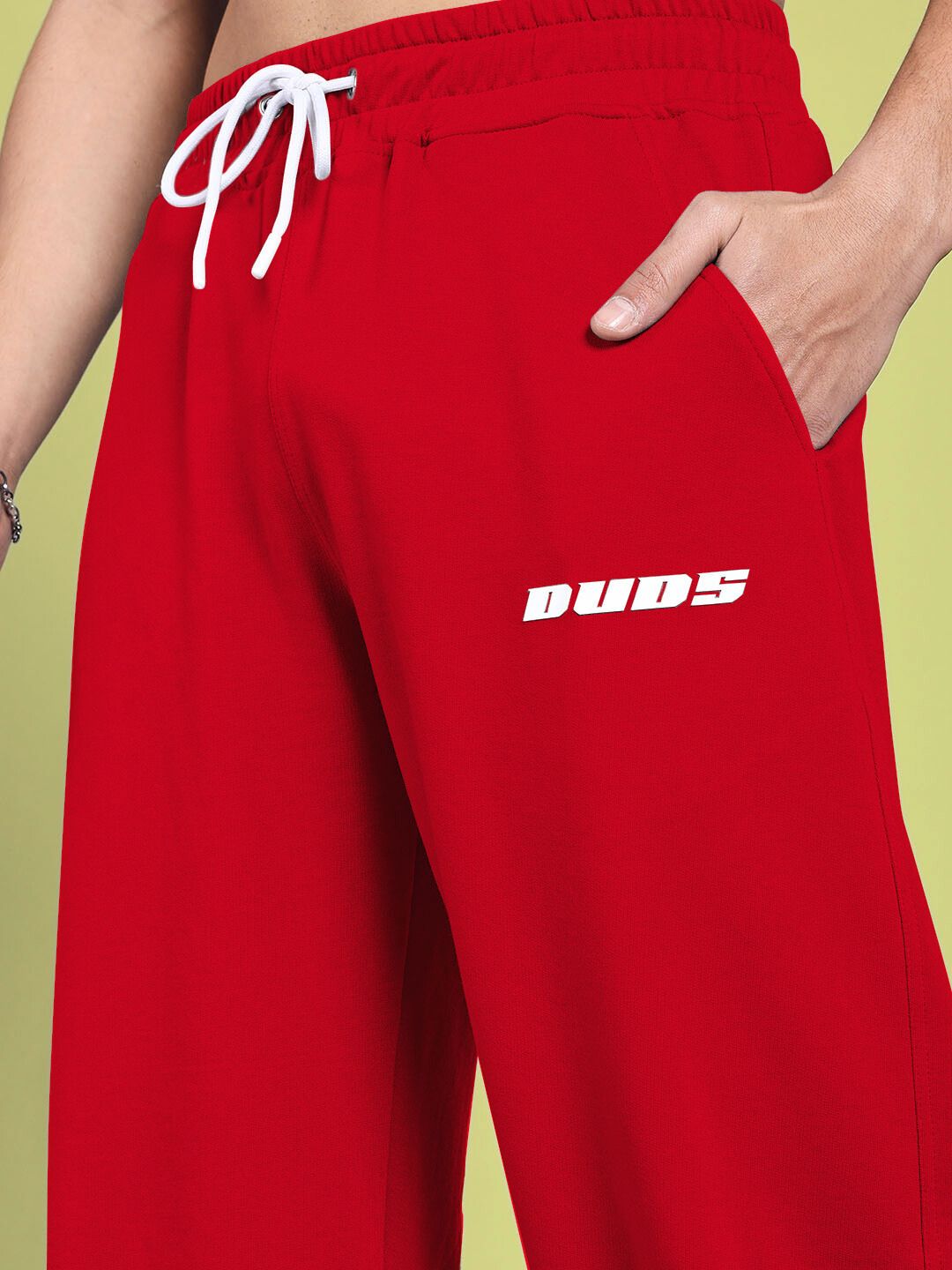 VANILLA RELAXED-FIT JOGGERS (RED)
