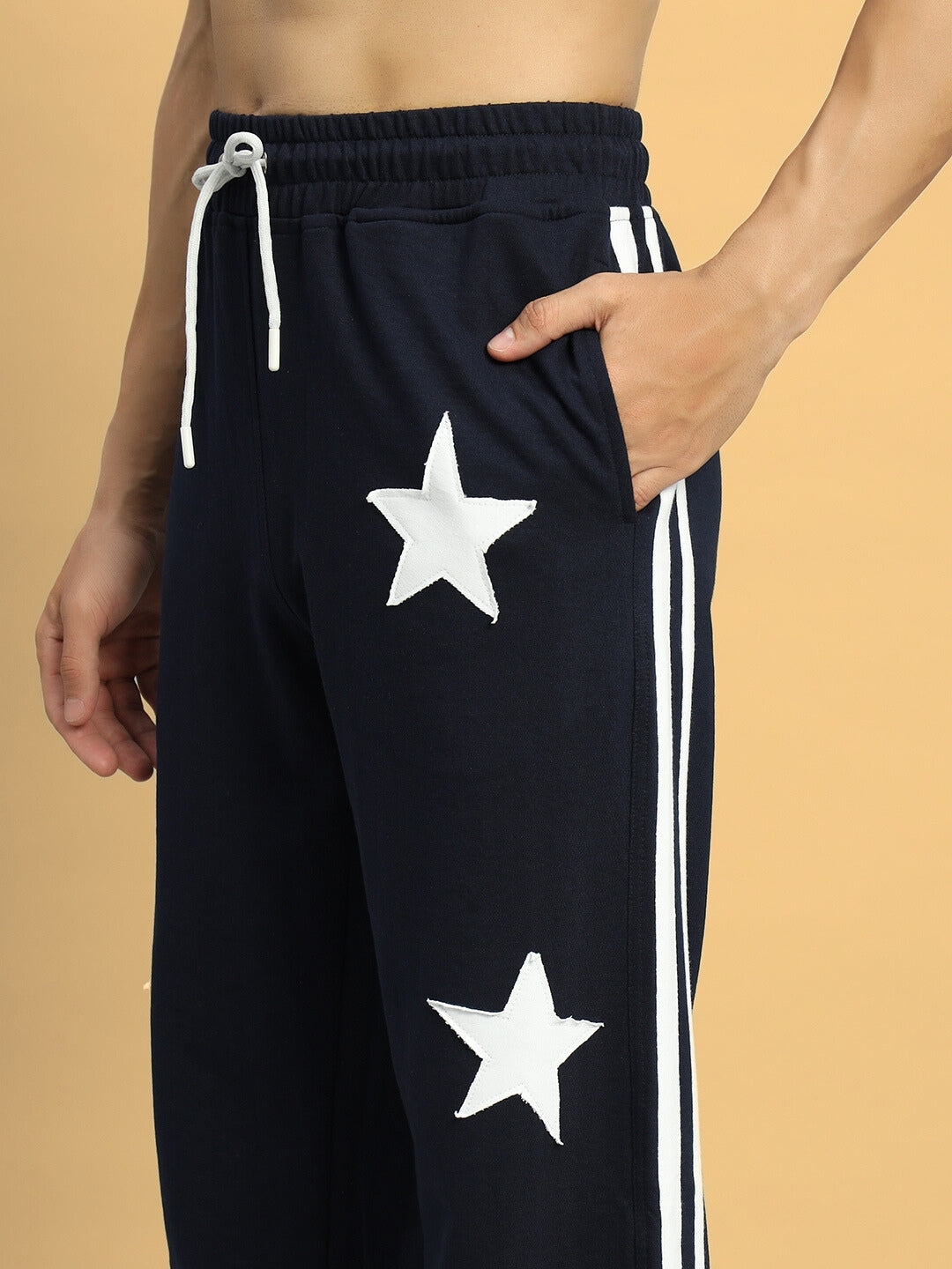 DROOP RELAXED JOGGERS (NAVY BLUE)