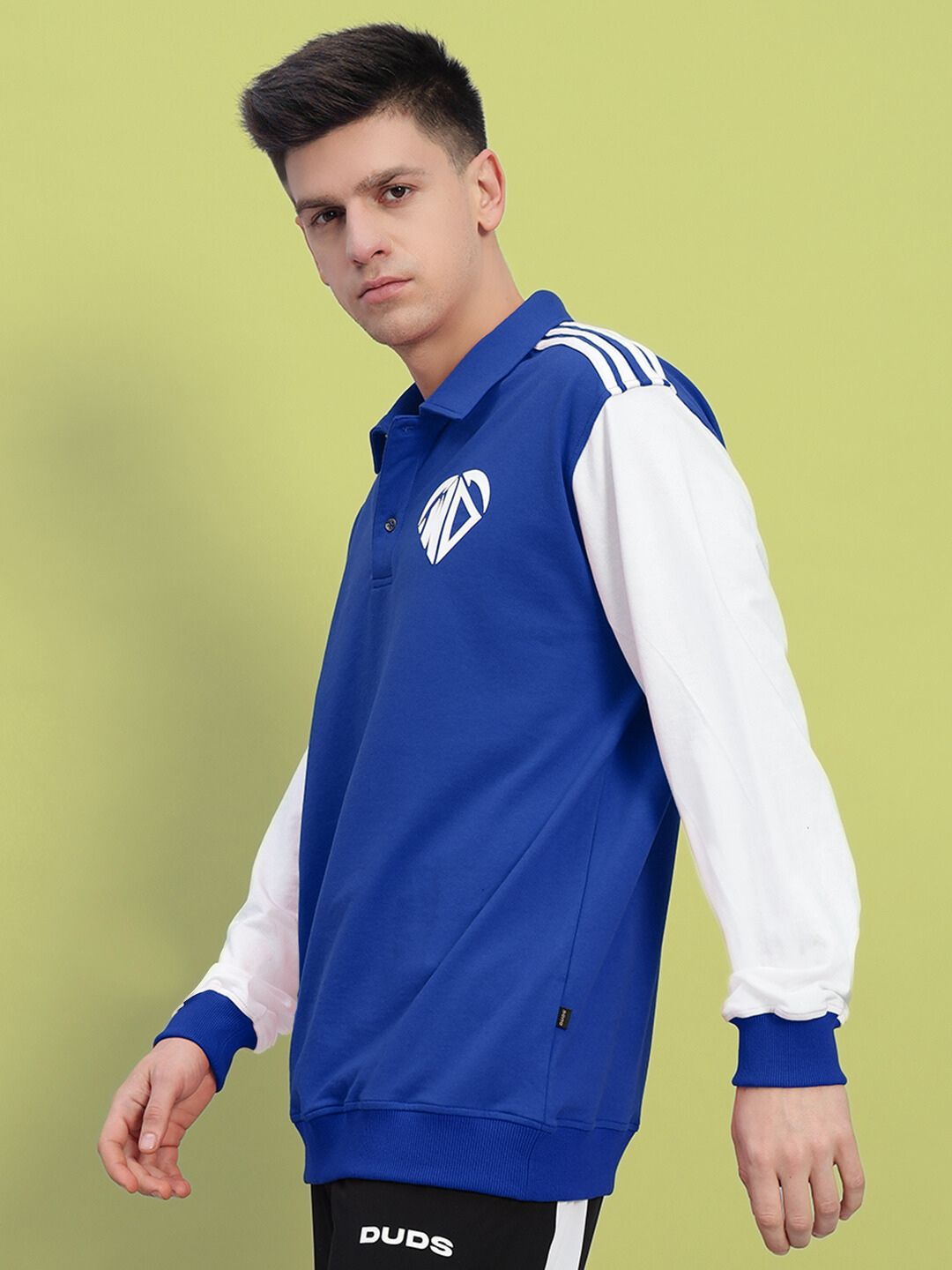 WD CORVUS SWEATSHIRT (BLUE-WHITE)