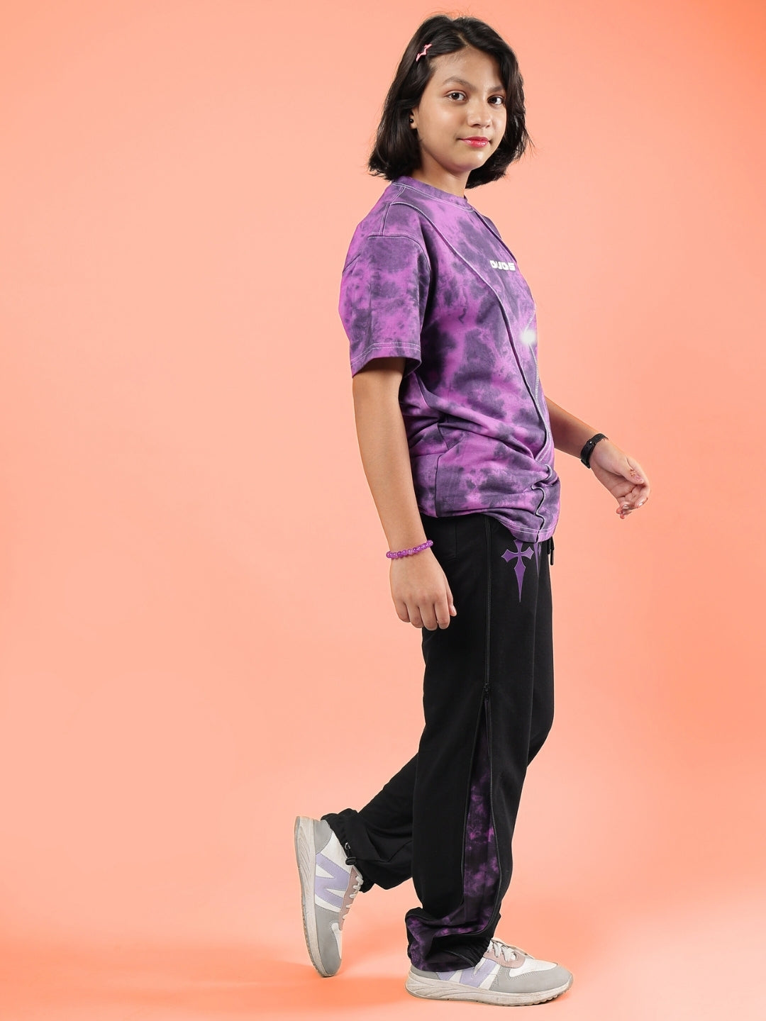 GHOST RIDER CO-ORD FOR BOYS & GIRLS (PURPLE BLACK)
