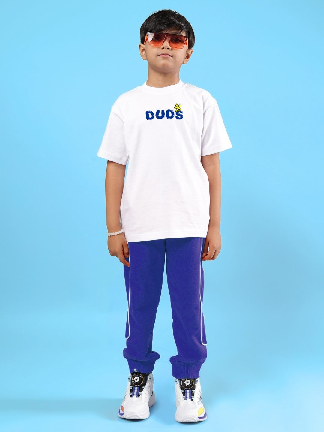 BILLS COOL CO-ORD FOR BOYS & GIRLS (WHITE-BLUE)