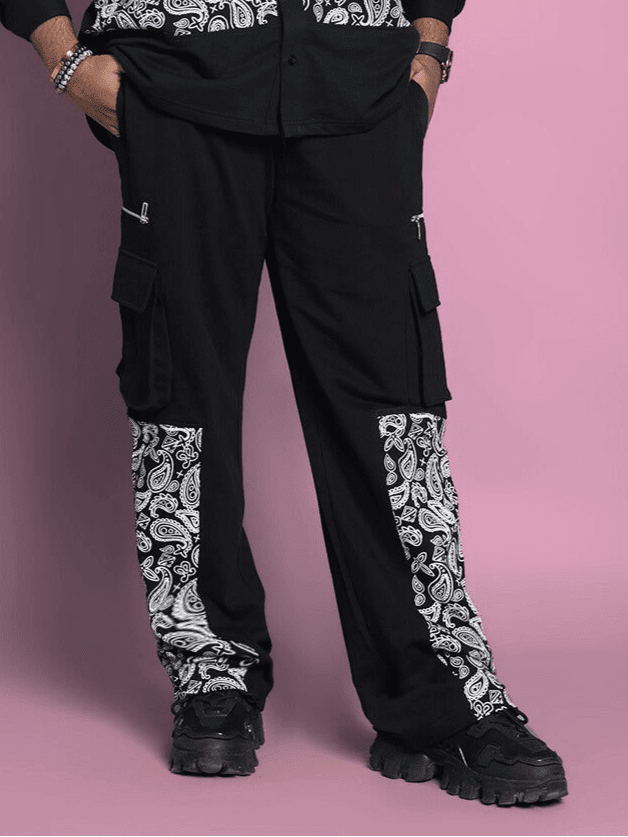 COVE JOGGERS BLACK BANDANA PRINT - JOGGER