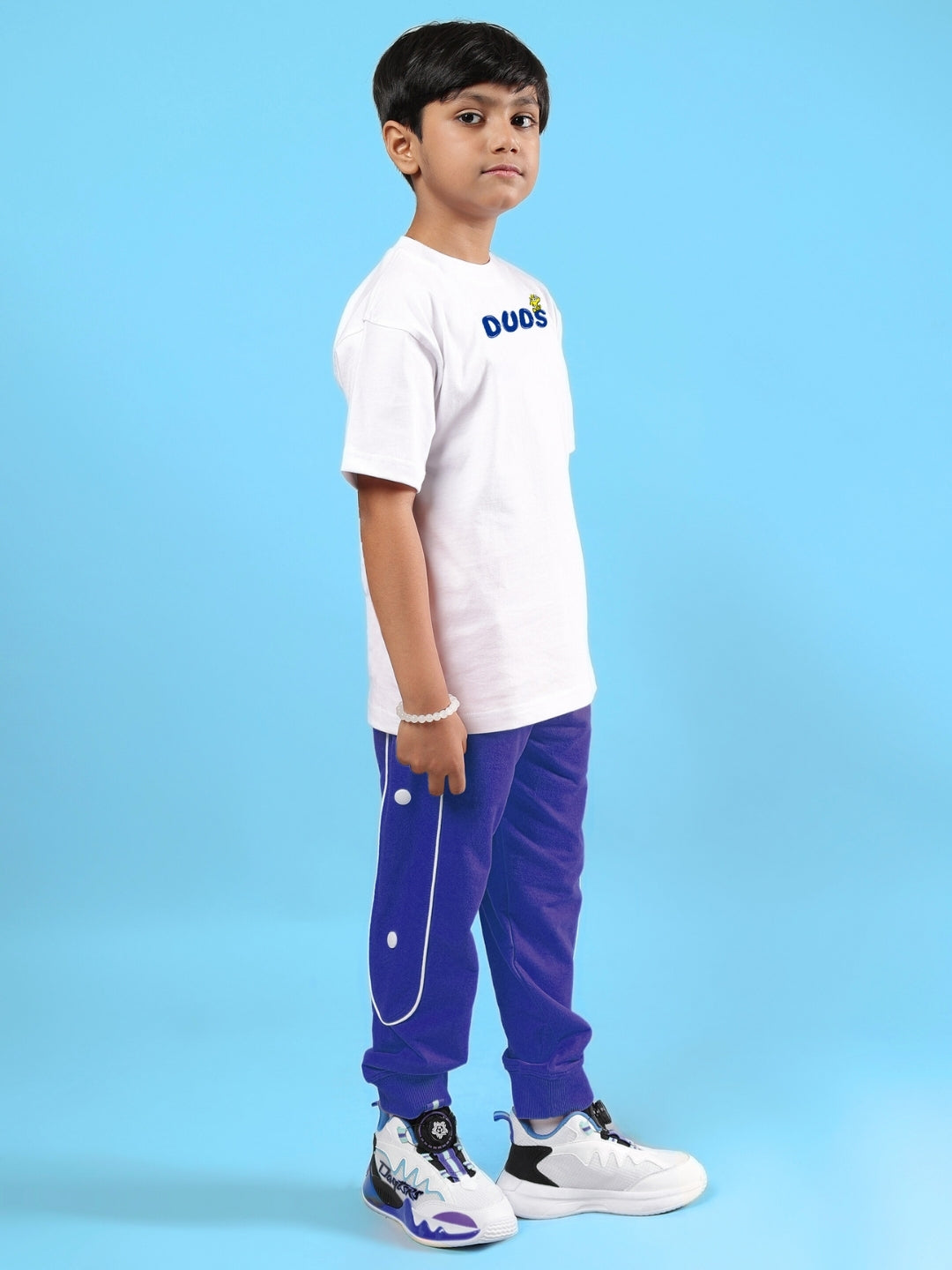 BILLS COOL CO-ORD FOR BOYS & GIRLS (WHITE-BLUE)