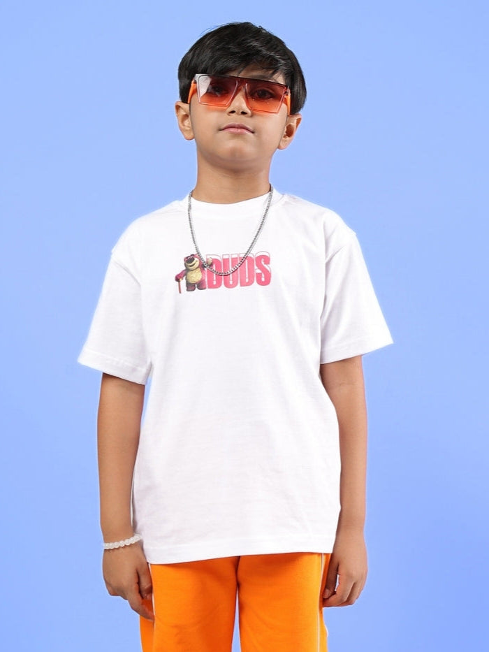 LOTSO OVERSIZED T-SHIRT FOR BOYS & GIRLS (WHITE)