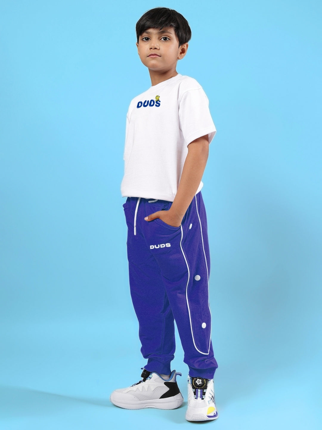 BILLS COOL CO-ORD FOR BOYS & GIRLS (WHITE-BLUE)